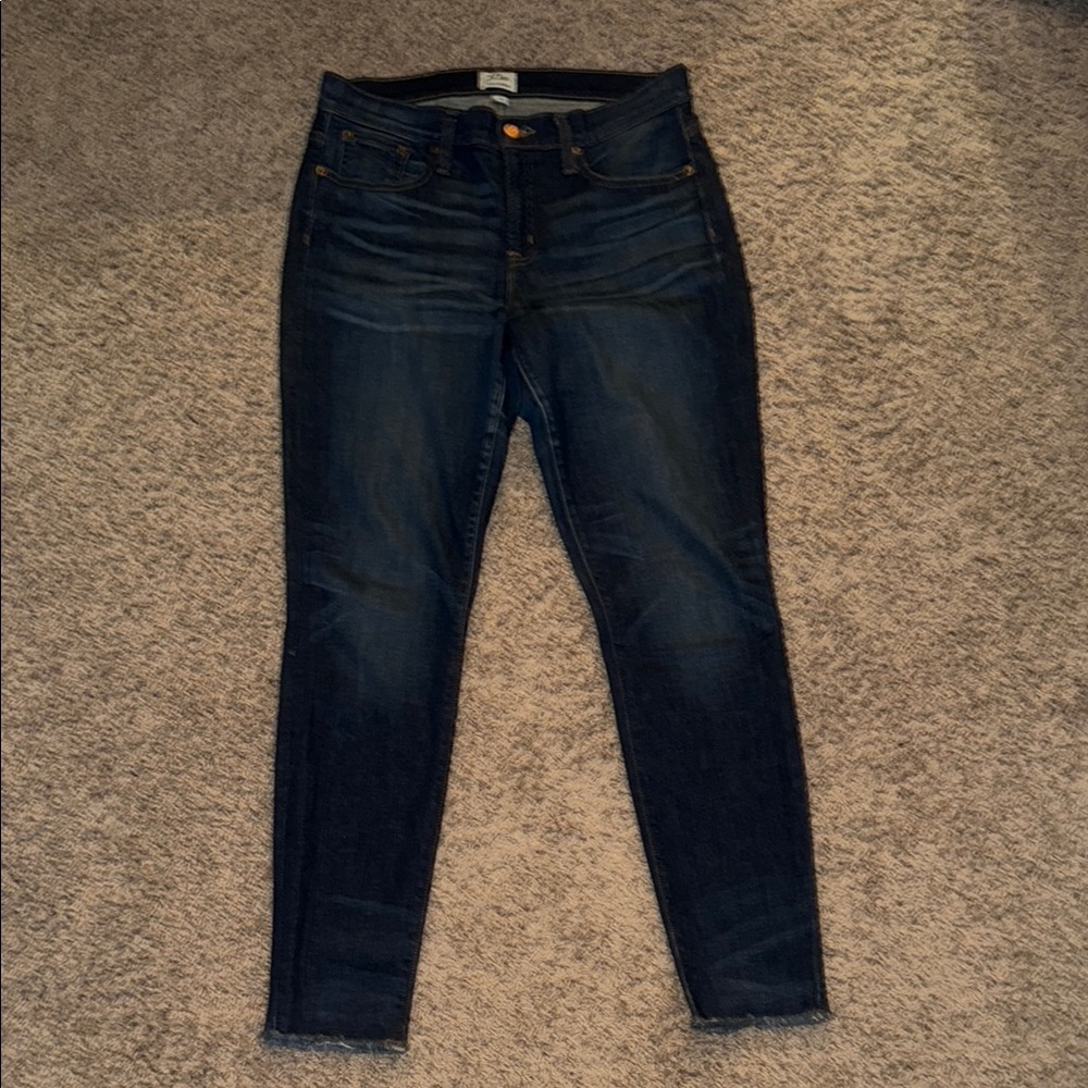 J. Crew Blue Skinny Jeans Dark Wash